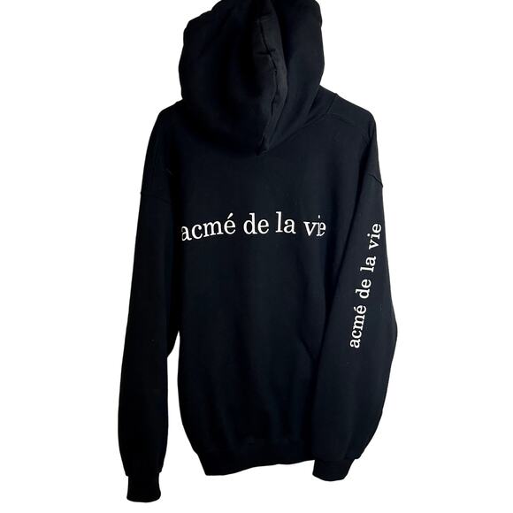Acmé de la vie ADLV BABY FACE HOODIE BLACK DONUT Size 1 Unisex Black - Picture 8 of 14